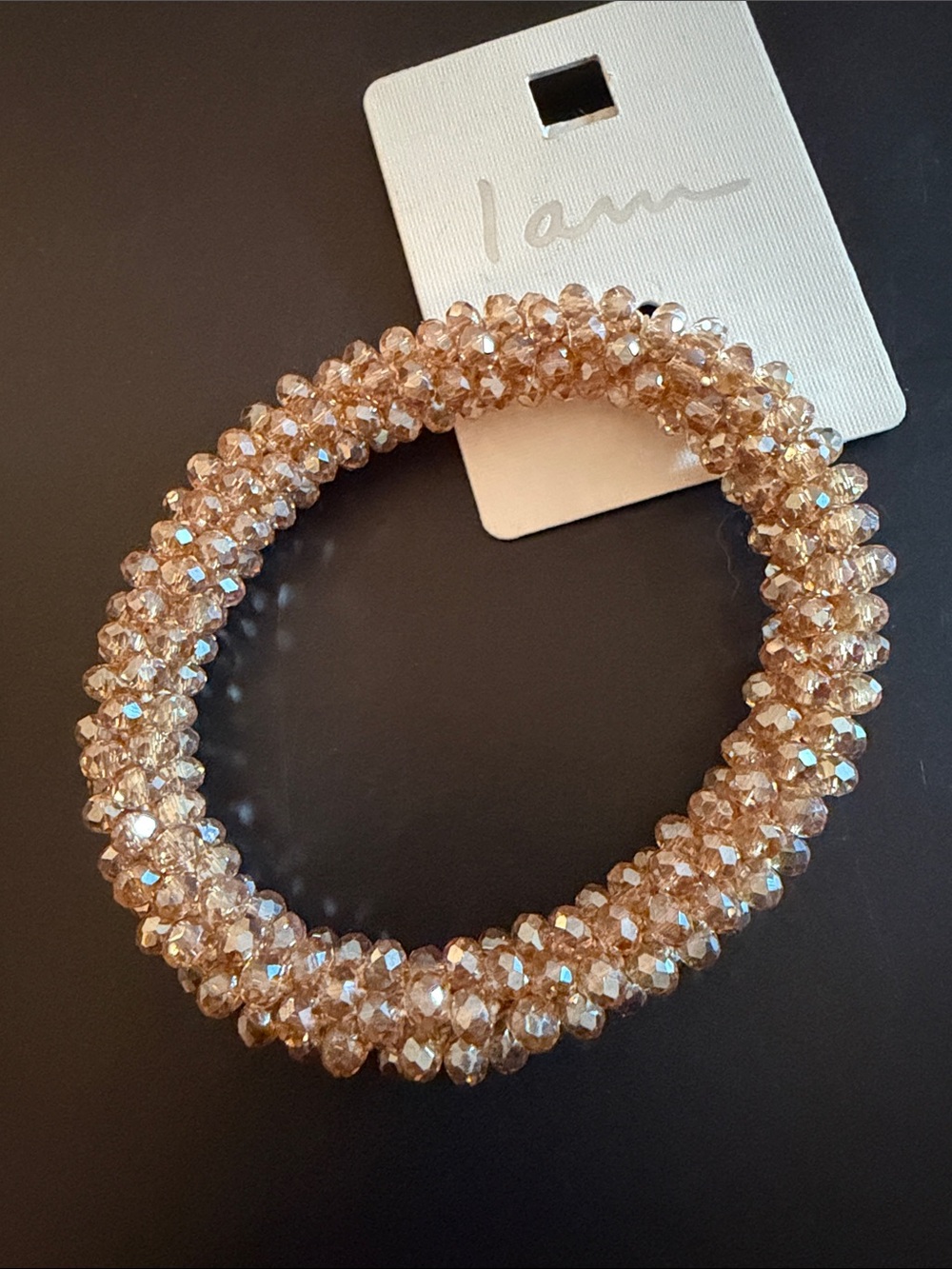 Rose Gold Crystal Stretch Bracelet